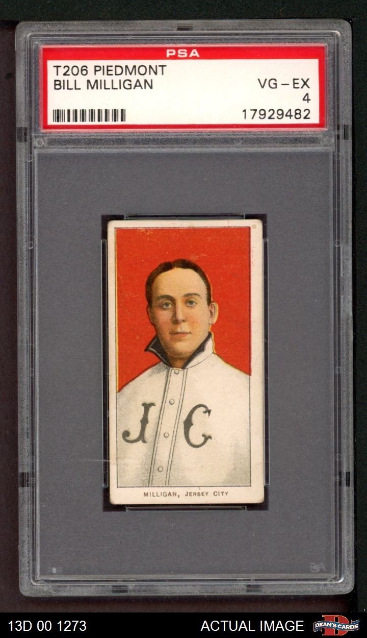 1909 T206 Bill Milligan Eastern League - Jersey City  PSA 4 - VG/EX