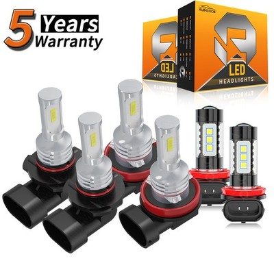 6x LED Headlight Bulbs For Chrysler Pacifica 2017-2020 Mini Passenger Van 4-Door