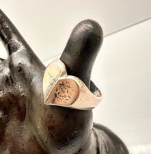 VINTAGE 925 STERLING SILVER HEART DESIGNER BAND RING