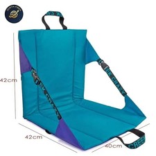 Foldable Portable Stadium Seat Cushion Backrest Bleacher Chair Camping Beach