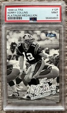 1998 Ultra Platinum Medallion #12P Kerry Collins /98 PSA 9 Carolina Panthers