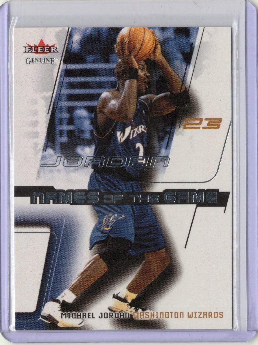 2002-03 Fleer Genuine - Names of the Game Michael Jordan #NG 7