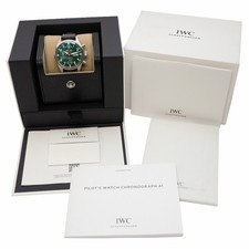 IWC PILOT'S CHRONOGRAPH 41 RACING GREEN DIAL WATCH - IW388103 - NEW!! 6