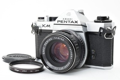 Exc+5] Pentax KM 35mm SLR Film Camera Silver SMC 55mm f1.8 Lens