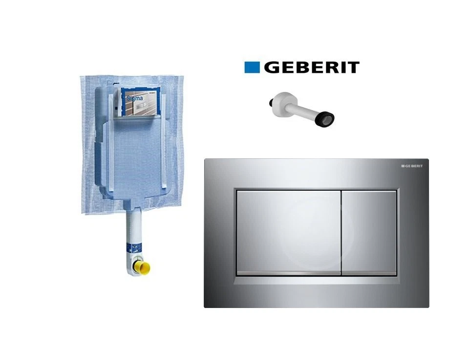 Placca Per Wc Geberit Sigma 30 Antivandalica, Modello 115.893.KJ.1, Ricambio Per Apparecchi Igienici