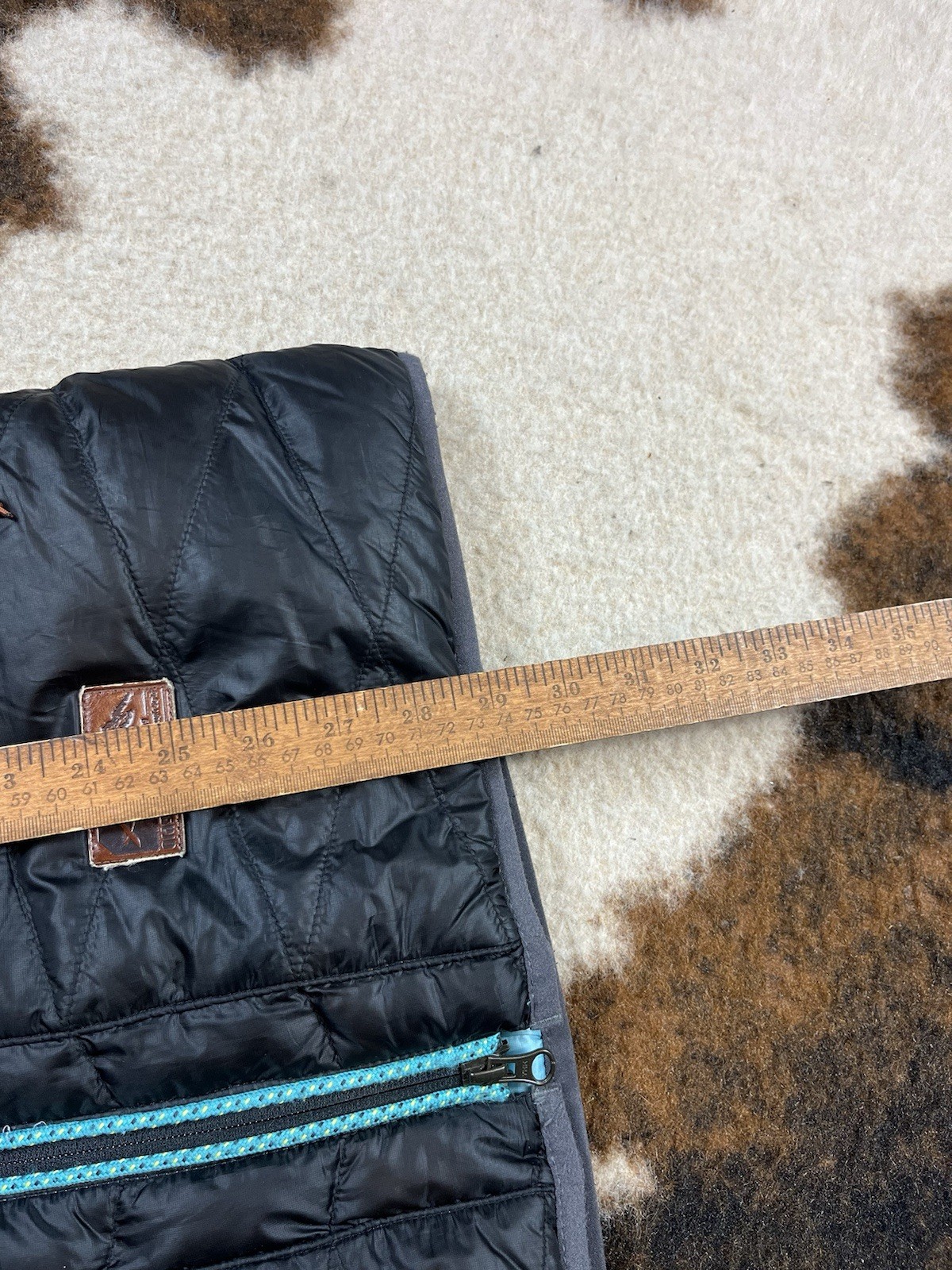 Orage Puffer Jacket Small Blue Nylon Shell Winter… - image 12