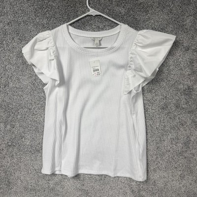 Cato Blouse L Romantic Minimalist Summer Office Chic Coquette Bridgertoncore NWT