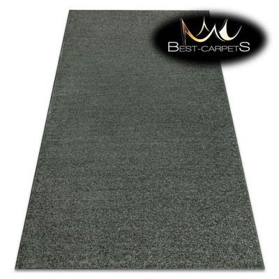 Strapazierfähige weiche Teppiche 'INDUS' grün uni einfarbig melange Teppich Best-Carpets