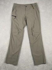REI Co-Op Trailmade Pants Mens 36x32 Gray Nylon Backpacking Camping Trekking