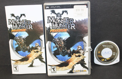 Monster Hunter Freedom Sony PSP Complete with Manual Rated Teen CIB See Pics