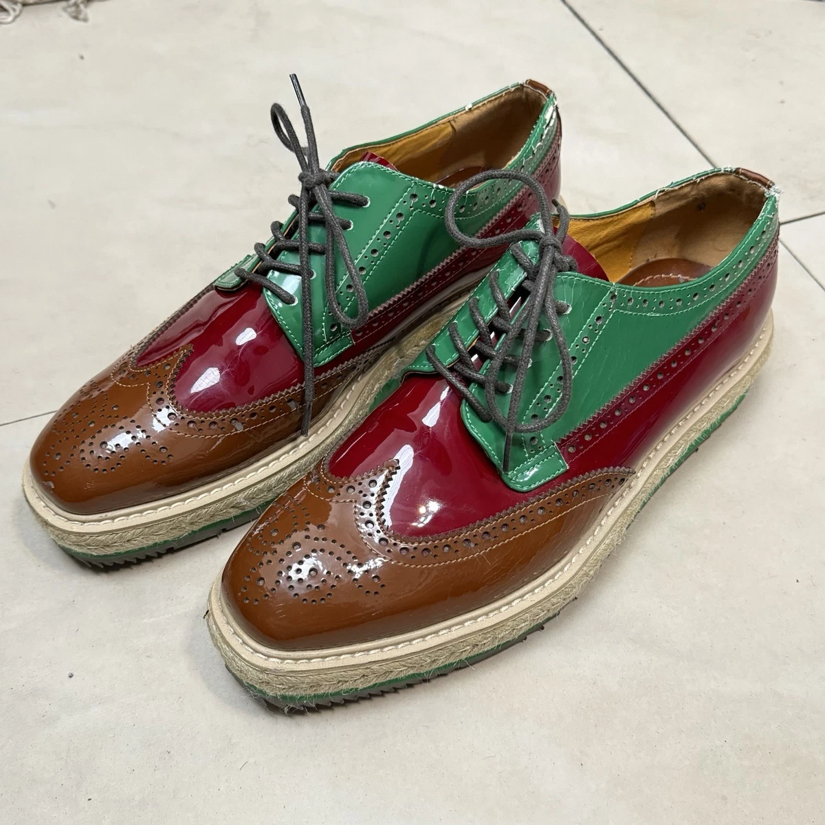 PRADA Wing Tip-Men's Dress Shoes for sale | eBay