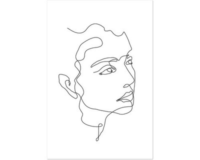 Leinwandbild Sketch me 40x60 cm