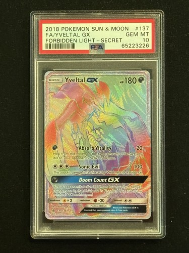 Yveltal-GX graded PSA 10 for sale on eBay