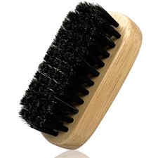 Wooden Men Beard Brush Mustache Beard Styling Tool with Natural Boar Bristles