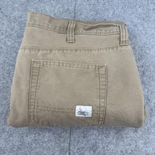 Eddie Bauer Pants Mens 40x32 Khaki Straight Fit Fleece Lined Outdoor Workwear