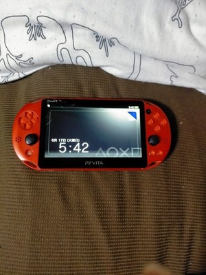 Sony PS Vita Metallic Red Playstation PCH-2000 Tested - s0469M | eBay