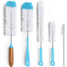 Bottle Brush Cleaning Set - Multi Cup Brush, Water Bottle Cleaner, Crevice Clean