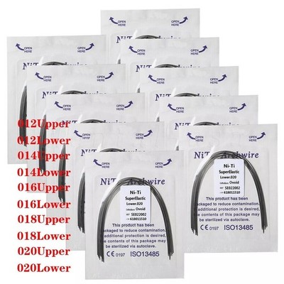 1-200* Dental Super Elastic Niti Round Arch Wires Arch Wire for Bracket Braces