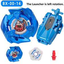 Burst Beyblade BX-00-14 Blue Starter Spinning Top Gyro Kids Toy w/Left Launcher