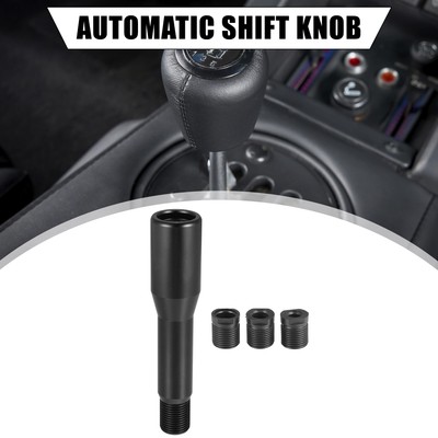 1 Set 10cm Shift Knob Aluminum Alloy Car Gear Lever Stick Shifter Handle Black