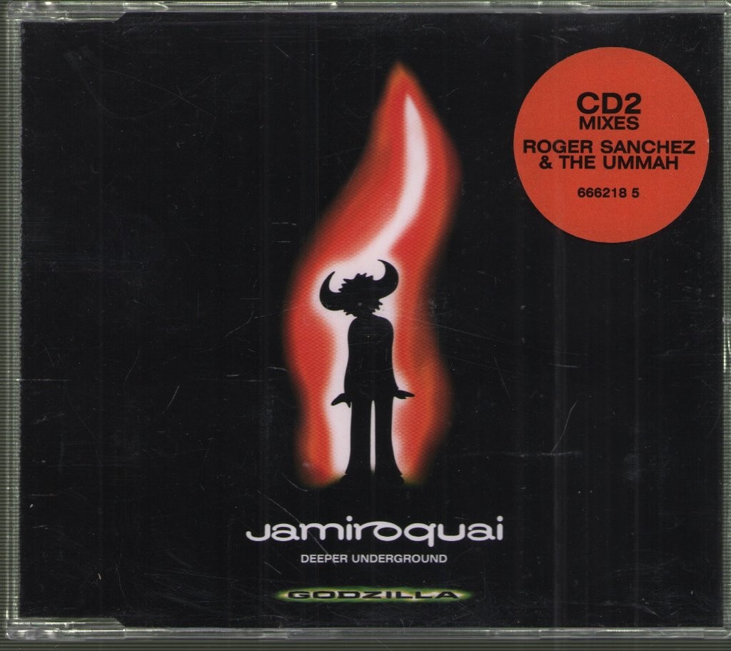 Jamiroquai Deeper Underground CD Europe Sony 1998 part 2 CD with info stickered