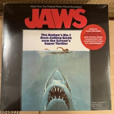 JAWS “John Williams” 50th Anniversary LP WATER-FILLED Vinyl # /1975 IN HAND