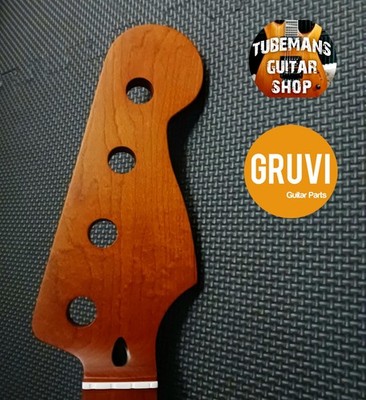Roasted Canadian Maple Pbass Neck 21 Fret  Pre-drilled Heel 