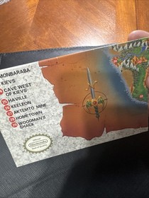 The World of Dragon Warrior IV Poster Map Nintendo NES Insert 4