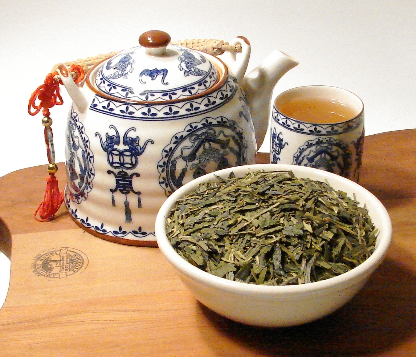 Dragonwell Green Tea - (1 Pound Bag ) - Bulk Loose Leaf Wide Leaf Type