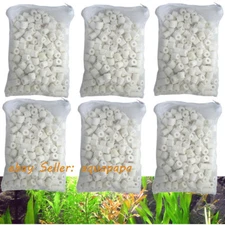 Bio Ceramic Rings 6 lbs in 6 Media Bags for Aquarium Canister Filter