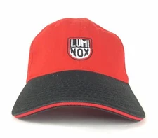 RARE NEW Genuine LUMINOX Essential Gear Red Black Adjustable Cap 1 Size Fits All