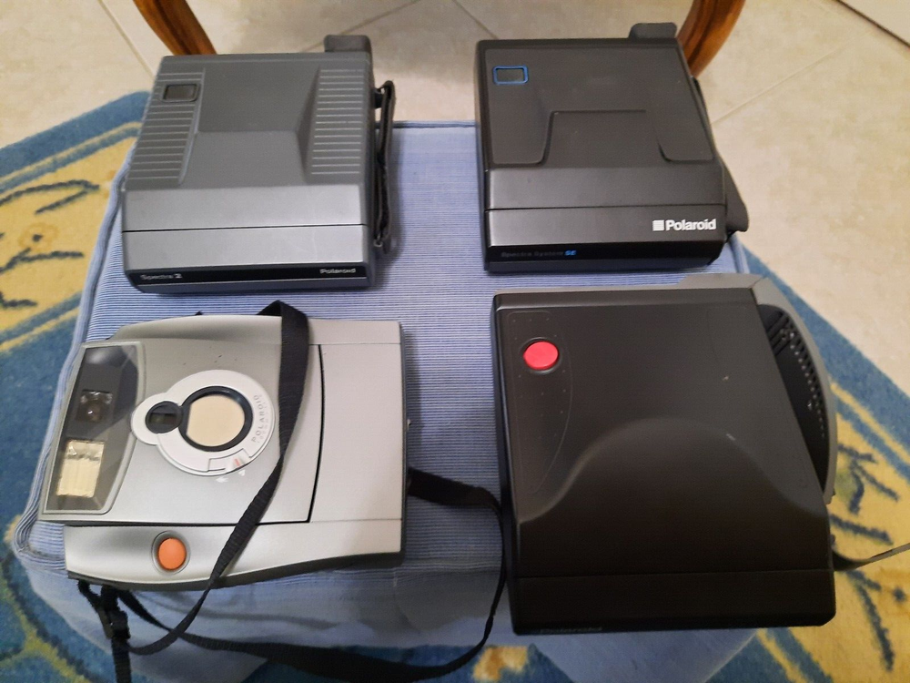 Lot of 4 Polaroid Cameras Spectra Series Including 1200FF and Spectra 2