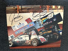 Donny Schatz Brad Sweet Signed 8 X 10 Photo Autographed WoO Sprint Car Racing