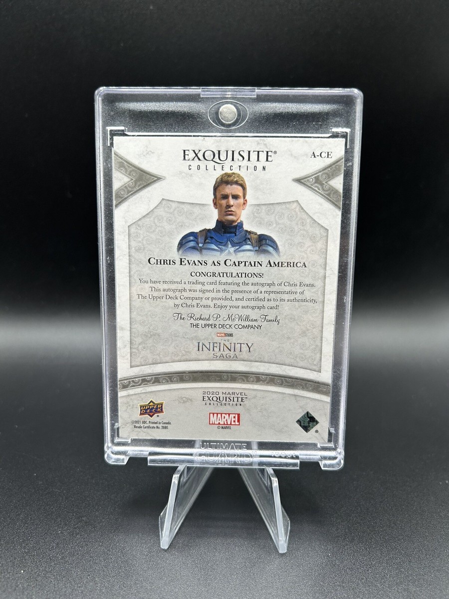 Upper Deck Chris Evans 直筆　サイン　auto 2020 Upper Deck Marvel EXQUISITE #/35 AUTO Chris Evans