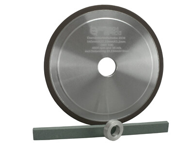 Diamond Grinding Wheel Professional 145mm x 22.3mm/12mm x 3.2mm for Carbide Carbide Duro
