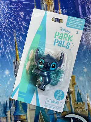 Disney Parks Park Pals Clip Figure Stitch With Display Stand New