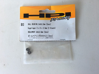#B013 HPI BALL BEARING 3x6x2.5mm (2pcs) B013 BLITZ/CYCLONE/WHEELY KING/CUP RACER