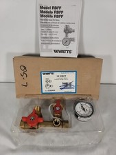 WATTS boiler fill fitting 1/2 RBFF 3 way ball valve with pressure gauge 0386466