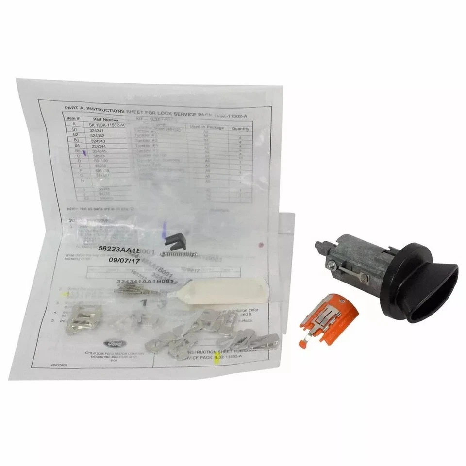 SW-6383 Motorcraft Ignition Lock Cylinder New for E150 Van E250 E350 E450 E550 - Image 4 of 4