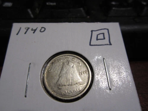 1940 - Canada Silver dime - Canadian 10 cent