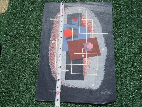 Veva Porter Les Jeux 17" x 12 1/2" Serigraph Signed Numbered MCM Art Print - Picture 5 of 6