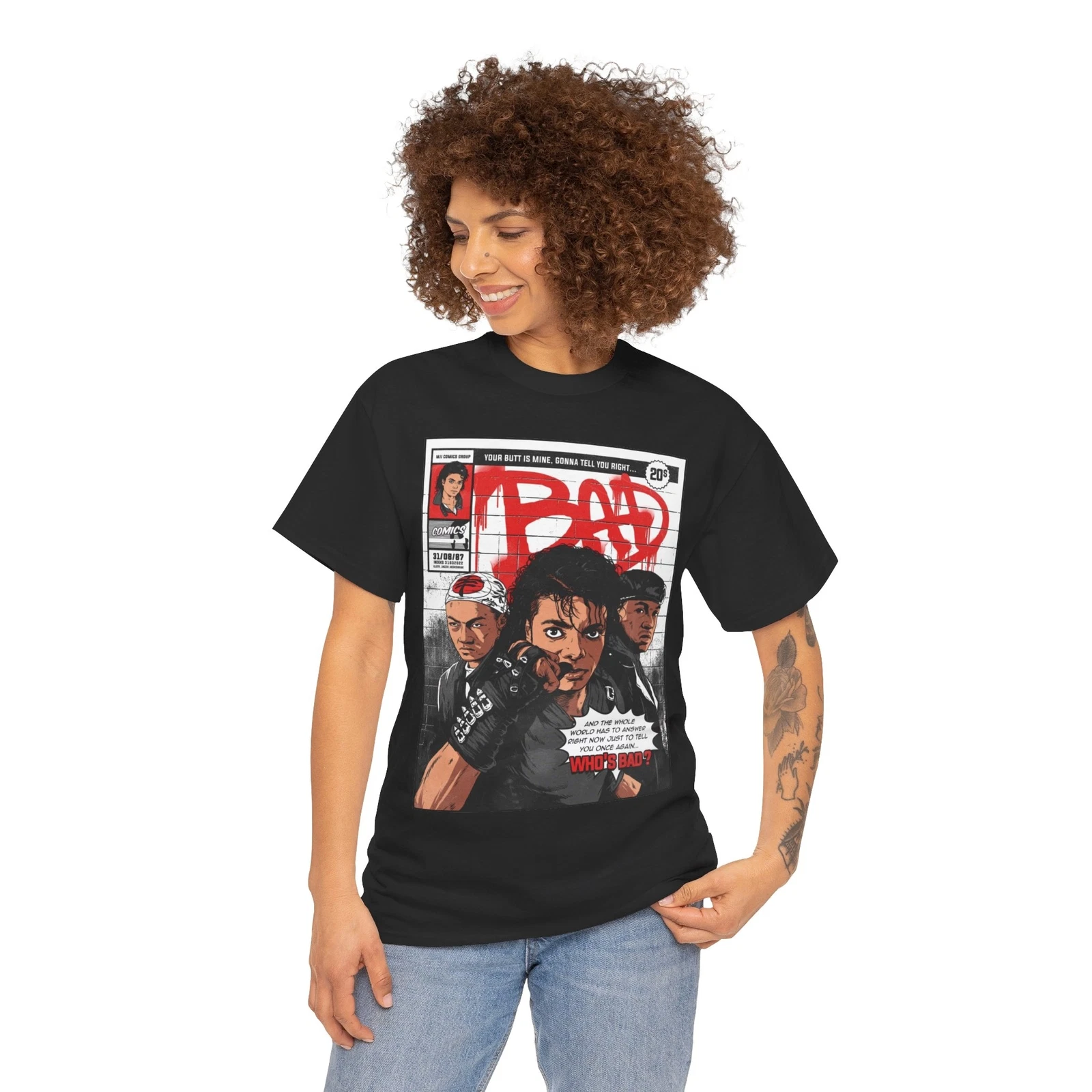 Michael Jackson Bad T shirt Unisex Heavy Cotton Tee