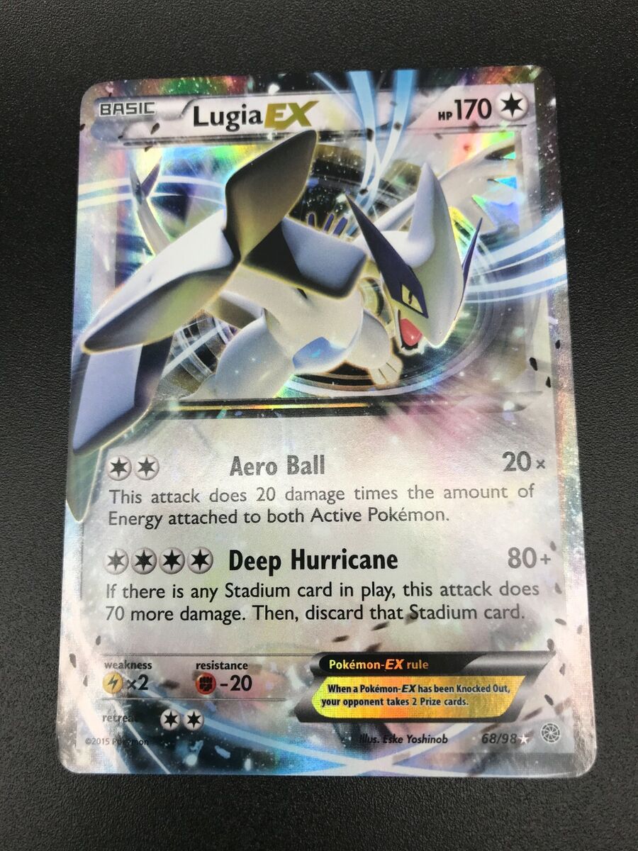 Carta Pokemon Lugia EX 68/98 Ultra Rare Ancient Origins Original Card