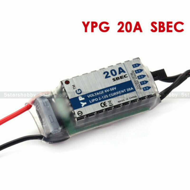 High Quality YPG 20A SBEC brushless ESC for RC Helicopter NEW