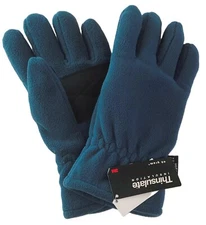 MENS 3M THINSULATE INSULATION 40 GRAM FLEECE LINED GLOVES  BLUE, SIZE L/X