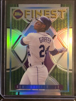 2022 Topps Finest Flashbacks #208 Ken Griffey Jr Seattle Mariners Base Refractor