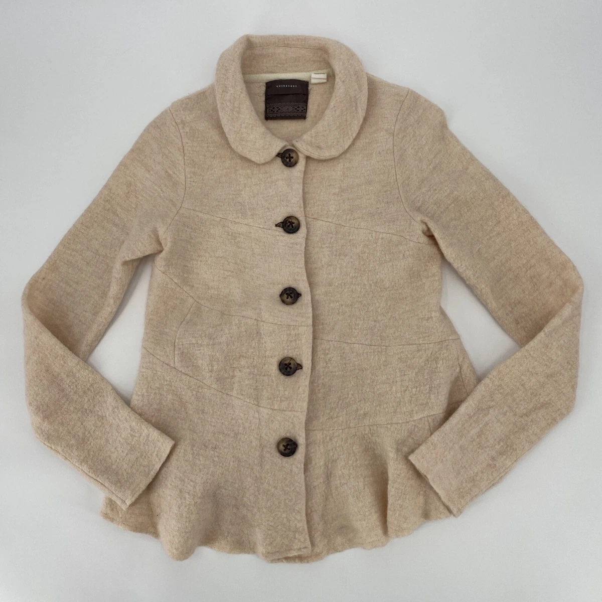 Cream clearance peplum jacket