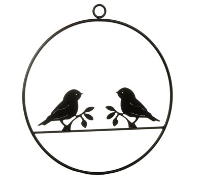Angebot WMG Eisen-Dekoration VOGEL AUF AST , H 45 cm, B 40 cm, schwarzbraun