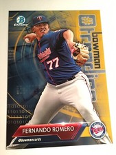 2018 Bowman Trending Jumbo 5x7 Fernando Romero Twins FR Gold 03/10