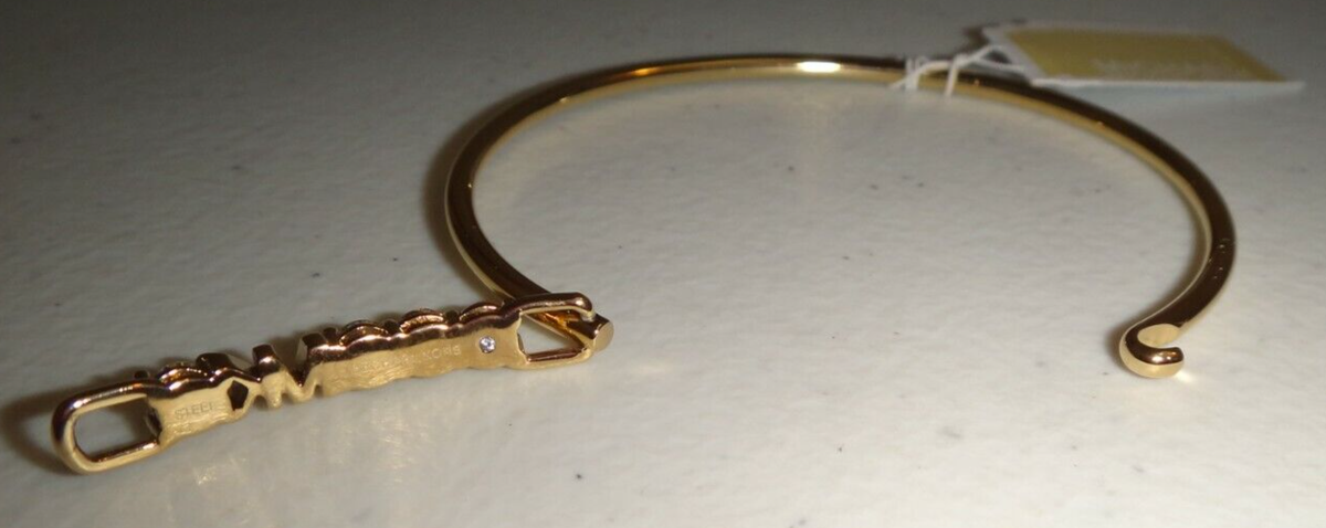 Michael Kors MK Logo Yellow Gold S/ Steel Bracelet 4 Michael Kors MK Logo Yellow Gold S/ Steel Bracelet 4